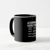 Mug Comptable amusant Humour comptable à taux horaire (Devant gauche)