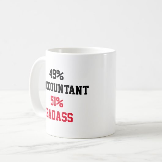 Mug Comptable Badass (Devant gauche)