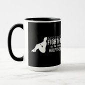 Mug Comptable blanc noir combattant les dames (Gauche)