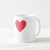 Mug Comptable Bookkeeper Tshirt I Love Spreadsheet (Devant droit)
