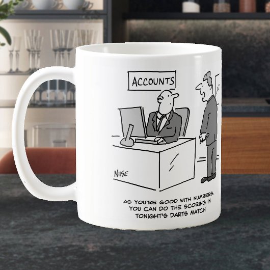 Mug Comptable chargé de coter la correspondance des fl