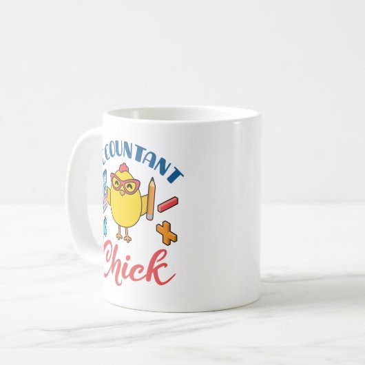 Mug Comptable Chick Accounting CPA Graduation Women (Devant gauche)