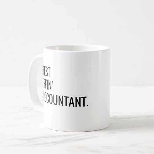 Mug Comptable de la meilleure efficacité (Devant gauche)