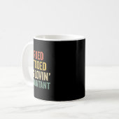 Mug Comptable de Lovin de chien de chien de tatouage à (Devant gauche)