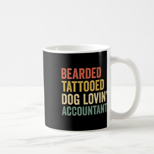 Mug Comptable de Lovin de chien de chien de tatouage à (Droite)