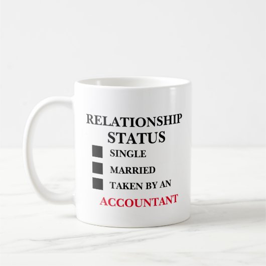 Mug Comptable de statut de relation (Gauche)