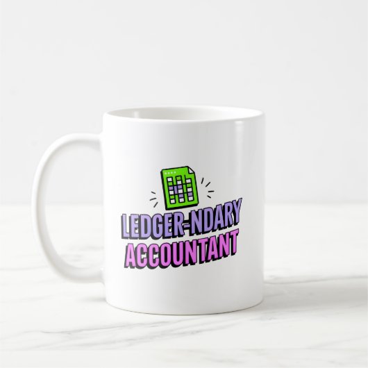 Mug Comptable - Devis comptable amusant (Gauche)