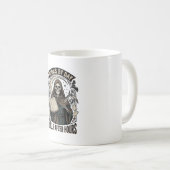 Mug Comptable d'Halloween Sorcière Design de Faucheur  (Devant droit)