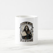 Mug Comptable d'Halloween Sorcière Design de Faucheur  (Centre)