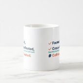 Mug Comptable drôle avec caféiné à pieds croisés (Centre)