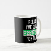 Mug Comptable Drôle Relax J'Ai Une Feuille Pour (Devant droit)