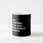Mug Comptable et auditeur Blague de travail drôle (Devant gauche)