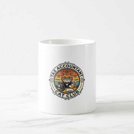Mug Comptable fiscal chat mignon kitty design - Compte (Centre)