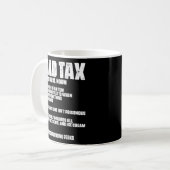 Mug Comptable Impôt Papa Bookkeeper Balance Taxe d'aud (Devant gauche)