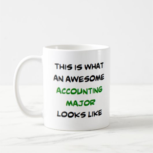 Mug comptable majeur, génial (Gauche)