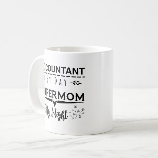Mug Comptable mignon de citation de maman par le (Devant gauche)