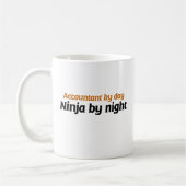 Mug Comptable par jour Ninja par nuit (Gauche)