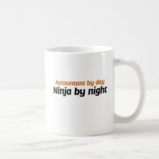 Mug Comptable par jour Ninja par nuit (Droite)