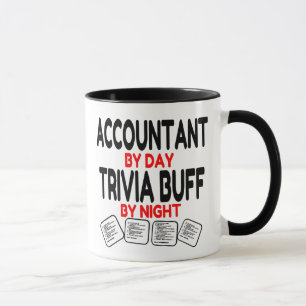 Mug Comptable par jour Trivia Buff par nuit