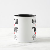 Mug Comptable par jour Trivia Buff par nuit (Centre)