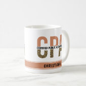 Mug Comptable public certifié CPA Leopard (Devant droit)