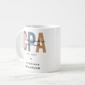 Mug Comptable Public Certifié CPA Retro (Devant gauche)
