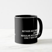 Mug Comptable retraité drôle retraite (Devant droit)