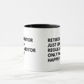 Mug Comptable retraité drôle retraite (Centre)