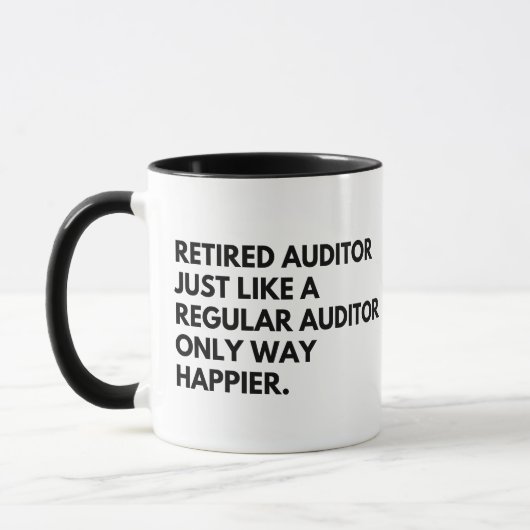 Mug Comptable retraité drôle retraite (Gauche)