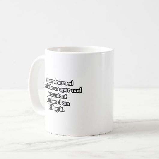 Mug comptable super cool - comptable amusant cadeaux g (Devant gauche)
