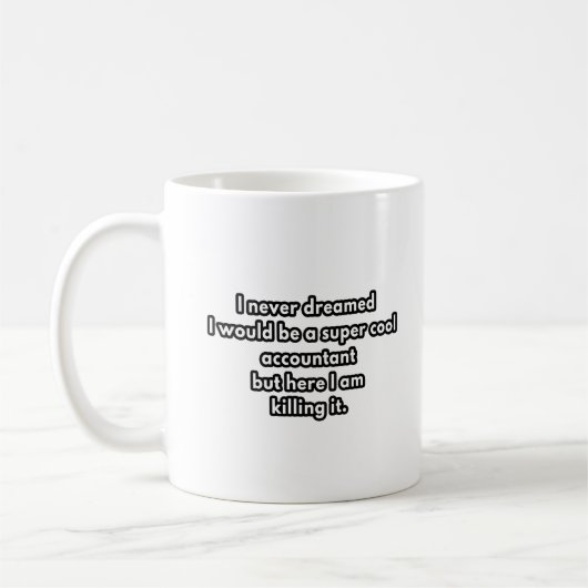 Mug comptable super cool - comptable amusant cadeaux g (Gauche)