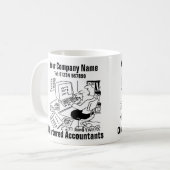 Mug Comptable travaillant dans le dessin de bureau (Devant gauche)