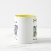 Mug Comptable utilisant un boulier. Comptable (Centre)