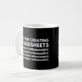 Mug Comptables & analystes de données Drôles de feuill (Devant gauche)