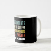 Mug Comptables Transformer le café en feuilles de calc (Devant droit)