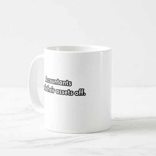 Mug Comptables travail - comptable amusant cadeaux gag (Devant gauche)