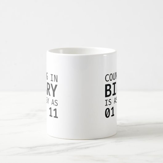 Mug Comptage Dans Le Binaire (Centre)