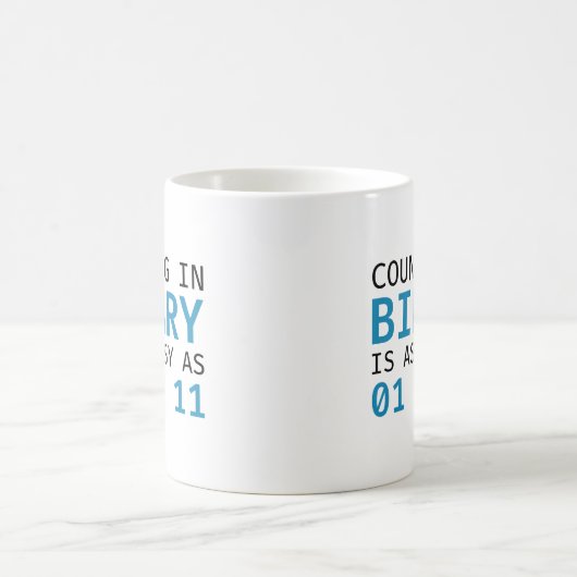 Mug Comptage Dans Le Binaire (Centre)