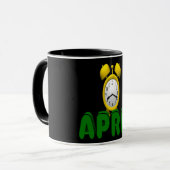 Mug Compte à rebours d'avril (Devant gauche)