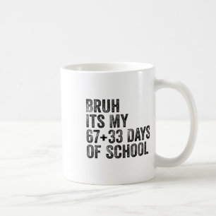 Mug Compte à rebours de l'école drôle Élève Enseignant