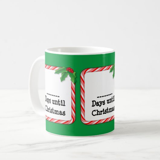 Mug Compter les jours jusqu'à Noël (Devant gauche)