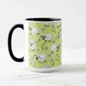 Mug Compter les moutons sur le vert de rosée miel (Gauche)