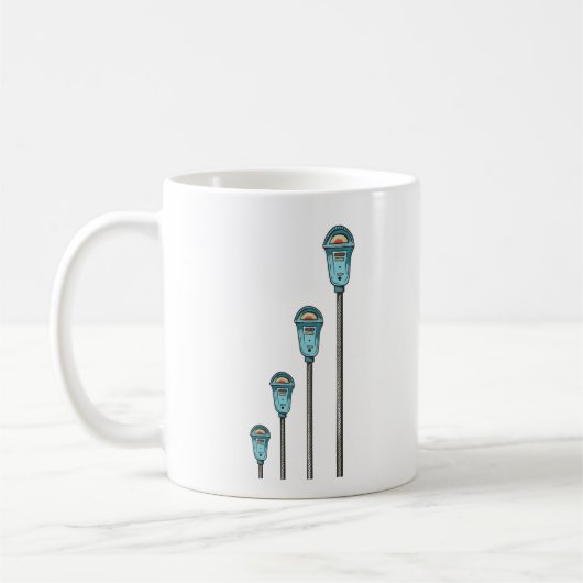 Mug Compteur de stationnement rétro (Gauche)
