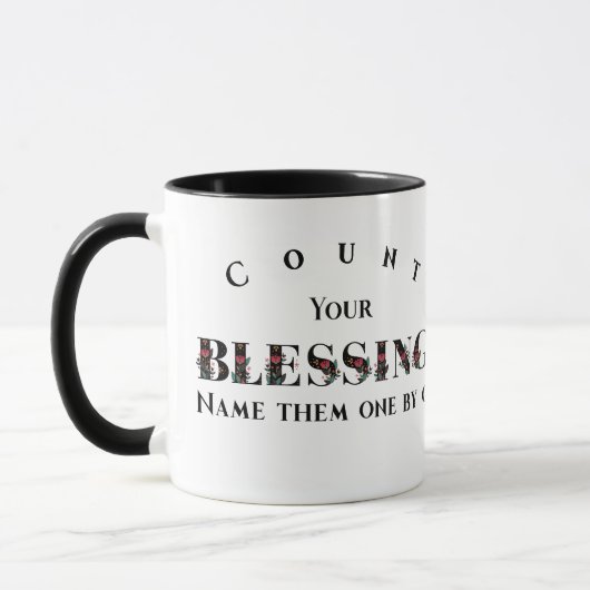Mug Comptez Vos Bénédictions Nommez-Les Un À Un Automn (Gauche)