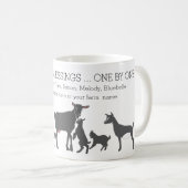 Mug Comptez vos bénédictions pour les amateurs de chèv (Devant droit)