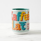 Mug Comptoir de commérages et café drôle coutume (Centre)