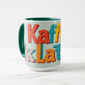 Mug Comptoir de commérages et café drôle coutume (Devant gauche)