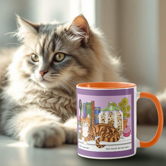 Mug Comptoir de cuisine Orange Tabby Haut