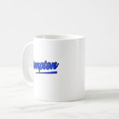 Mug Compton California Blue Typographie (Devant gauche)