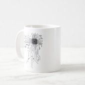 Mug Computer CPU Chip PCB Circuit Design Tech Gift (Devant gauche)